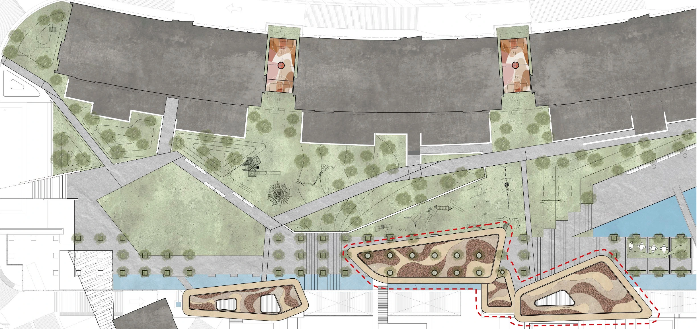 Parque. Planta de conjunto